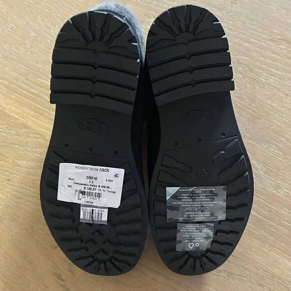 Ugg Harrison Cuff Winter Boots Black Suede, Size 8.5, NWT no box - Picture 12 of 12